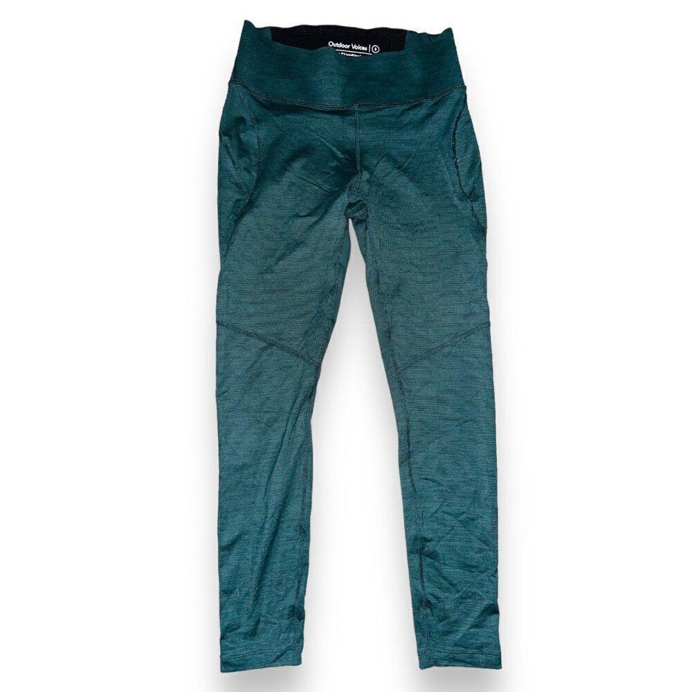FB2 Outdoor Voices Leggings Womens Workout Small Green